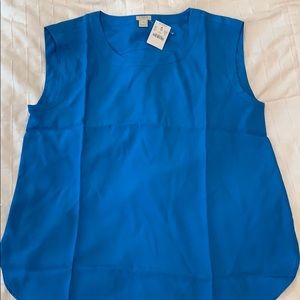 J CREW blue shell